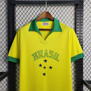 Camiseta retro de Brasil 1958 - Selección Nacional Masculina de Brasil - Amarilla