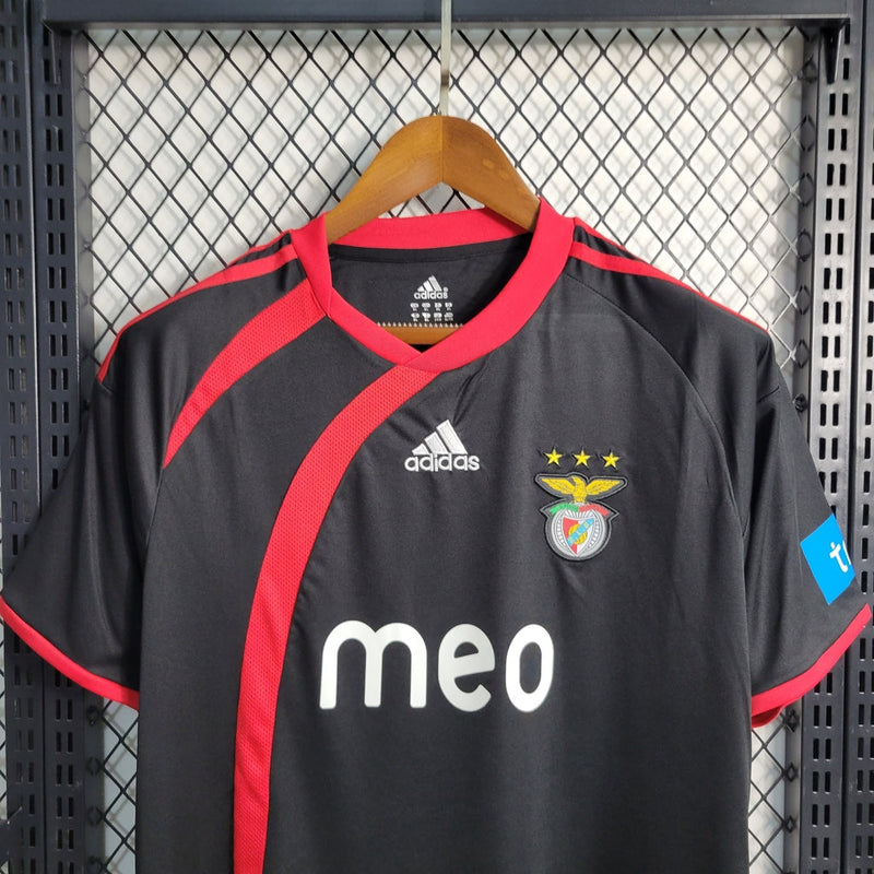 Camiseta retro de aficionado Adidas Benfica II 10/11 para hombre - Negra