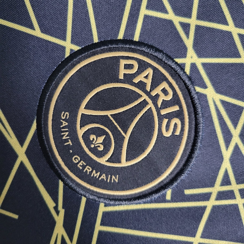 Camiseta de aficionado Jordan del PSG IIII 23/24 para hombre, color negro