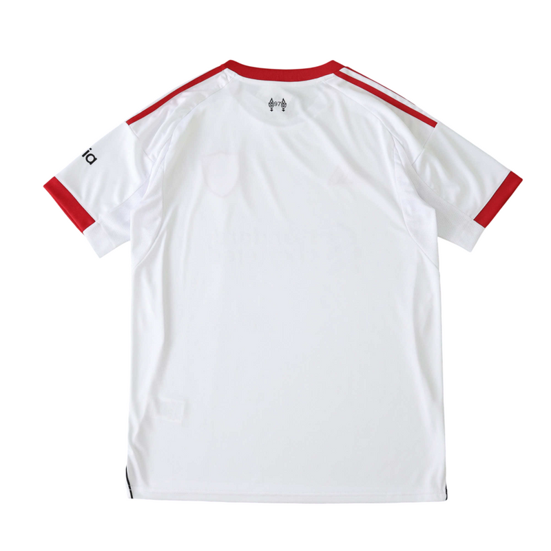Camiseta de visitante del Liverpool 2025/26 para hombre - Blanca