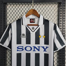 Camiseta retro de local de la Juventus 95/97 para hombre - Blanco y negro