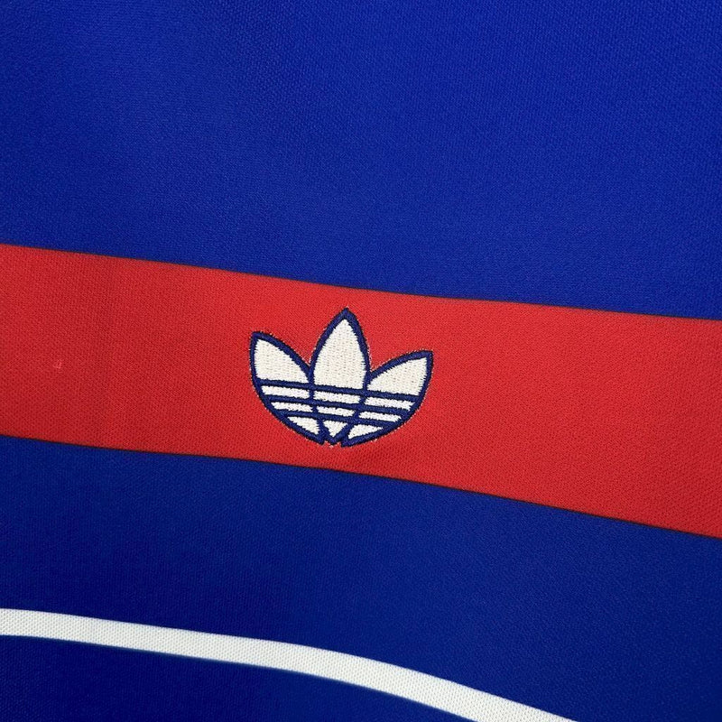 Camiseta retro de aficionado de Francia de la Eurocopa 1984 para hombre - Azul