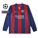 Camiseta retro de manga larga del Barcelona 14/15 para hombre