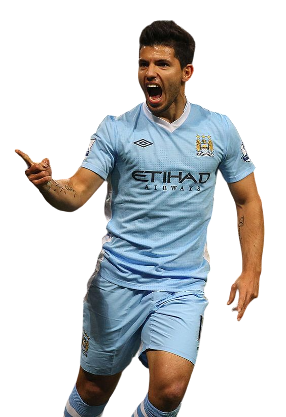 Camiseta retro de aficionado del Manchester City (local 11/12) para hombre - Azul