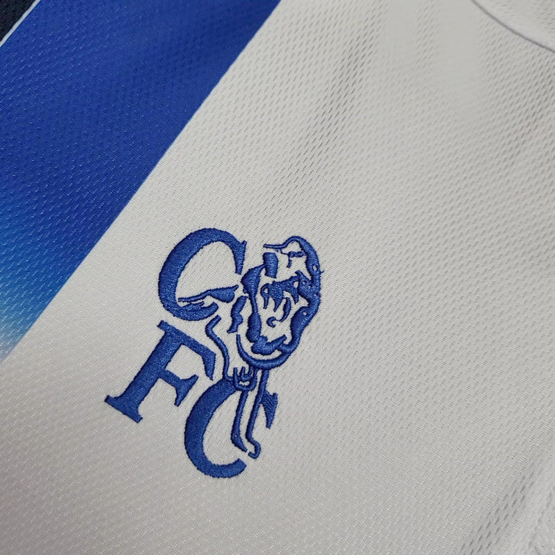 Camiseta retro de aficionado del Chelsea 03/05 para hombre - Blanca