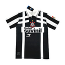 Camiseta retro de la tercera equipación del Corinthians 1992 - Blanco y negro