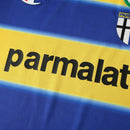 Camiseta retro de local del Parma I 99/00 para hombre, color azul y amarillo