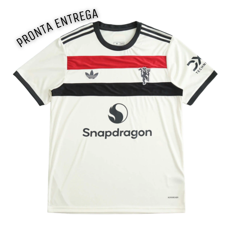 Camiseta de aficionado del Manchester United Third Third 24/25 para hombre - Blanca