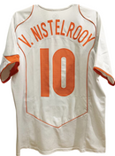 Camiseta retro de la selección nacional de Países Bajos (visitante) 2004 (serie II) para hombre - Blanca