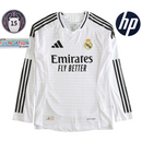 Camiseta de manga larga de jugador del Real Madrid 24/25 para hombre - Blanca