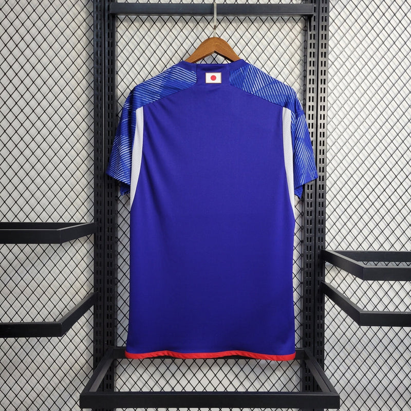 Camiseta Adidas de aficionado para hombre de la selección nacional de Japón (local 22/23) - Azul