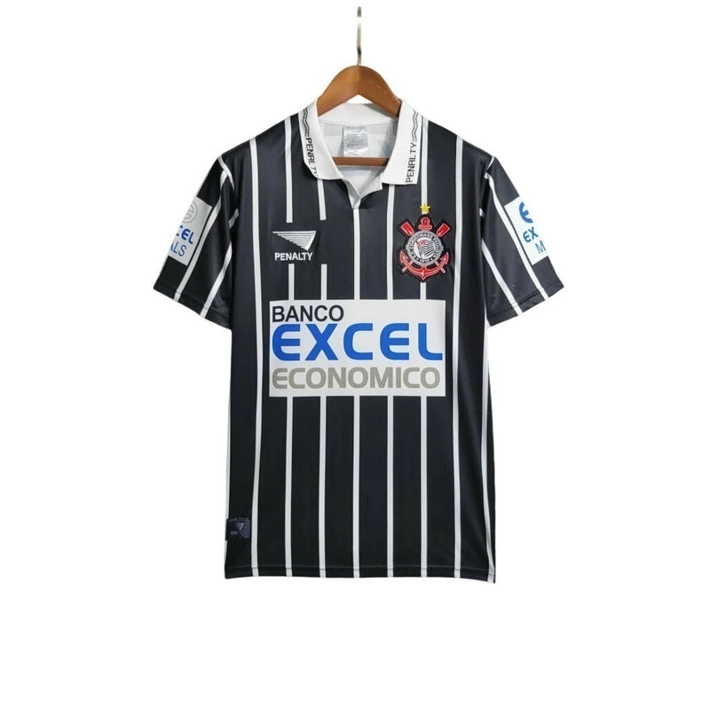 Camiseta retro de visitante del Corinthians 97/98 para hombre - Negra