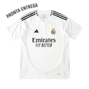 Camiseta de local del Real Madrid 24/25 para hombre, color blanco, lista para entrega