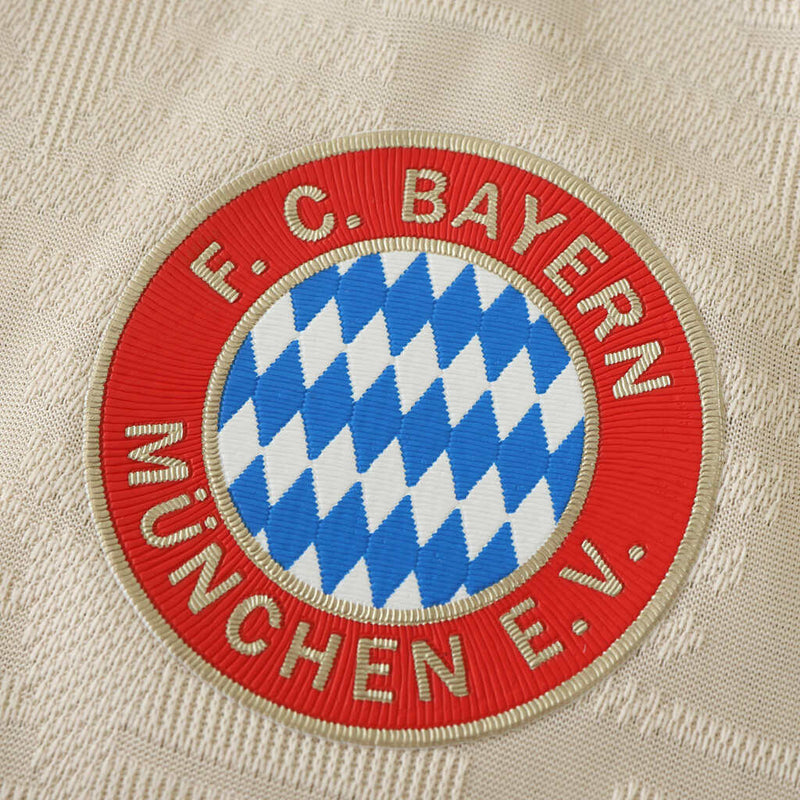 Camiseta de jugador del Bayern Múnich Third Third III 24/25 para hombre - Blanco y rojo - Beige
