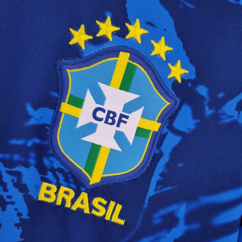 Camiseta Nike de la selección brasileña para hombre, edición especial para aficionados, azul