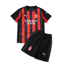 Camiseta y pantalón corto local del Milan para niños 25/26 - Rojo/Negro