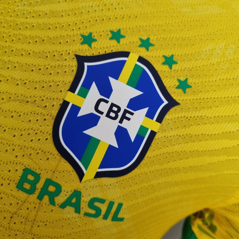 Camiseta Nike de jugador del Cristo Redentor de la selección brasileña, edición especial, para hombre, color amarillo