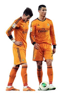 Camiseta retro de manga larga para aficionado del Real Madrid 13/14 para hombre - Naranja