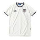 Camiseta retro de local de la selección nacional de Inglaterra 2000 para hombre - Blanca