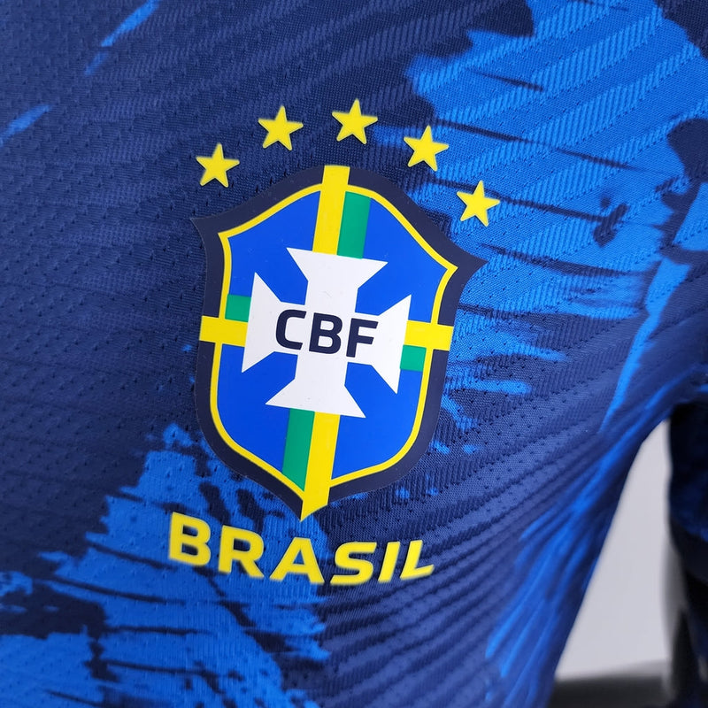 Camiseta Nike de jugador de la selección brasileña edición especial para hombre - Azul