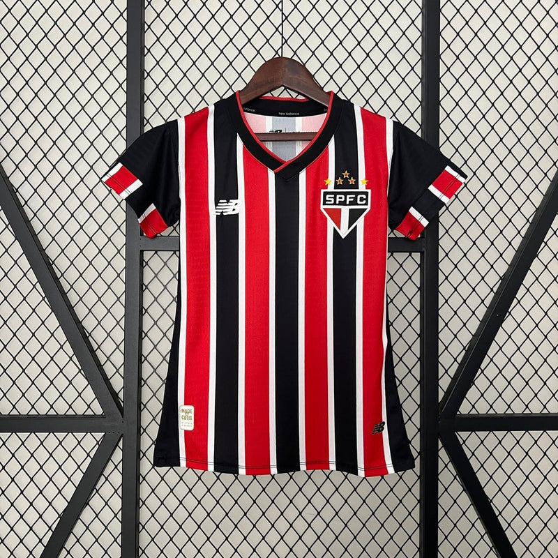 Camiseta Adidas Fan Mujer Reserva São Paulo Segunda 24/25 - Tricolor