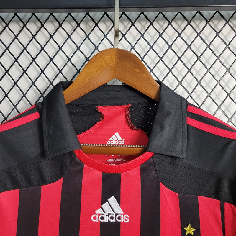 Camiseta retro local del Milan 07/08 de Adidas para hombre - Negra