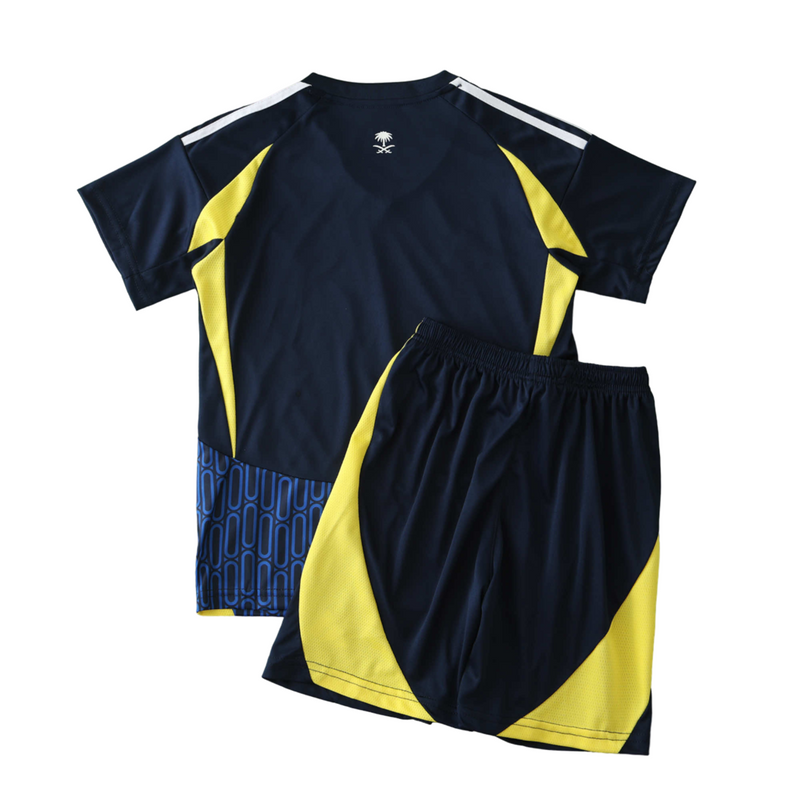 Camiseta y pantalón corto All-Nassr Reserve Away II 24/25 para niños - Azul