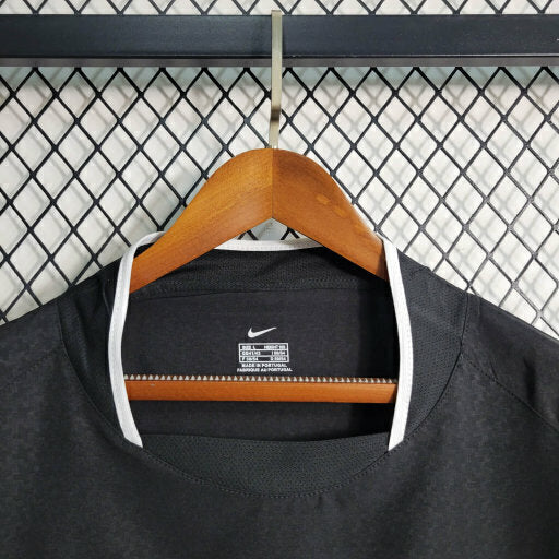 Camiseta retro de aficionado del Manchester United Away II 03/04 para hombre - Negra