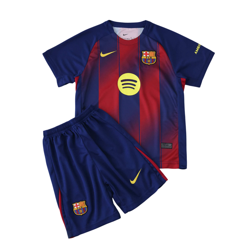 Camiseta y pantalón corto local del Barcelona 25/26