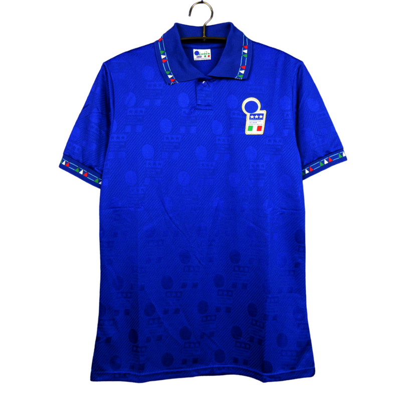 Camiseta retro de local de la selección nacional de Italia de 1994 para hombre - Azul