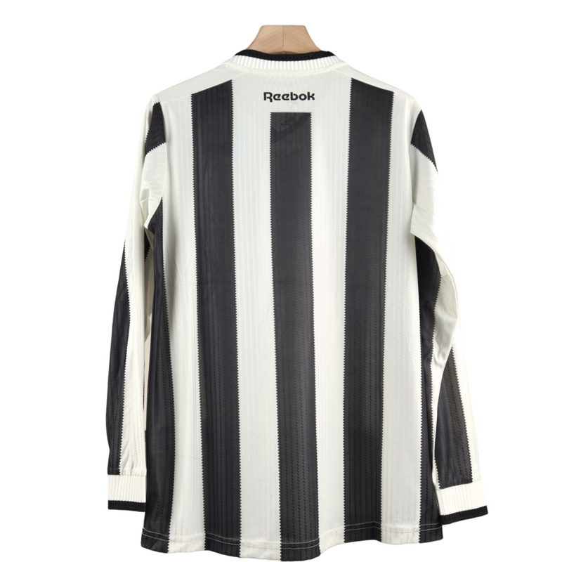 Camiseta de Botafogo - Camiseta de manga larga para aficionado de local I 24/25 para hombre - Blanco y negro