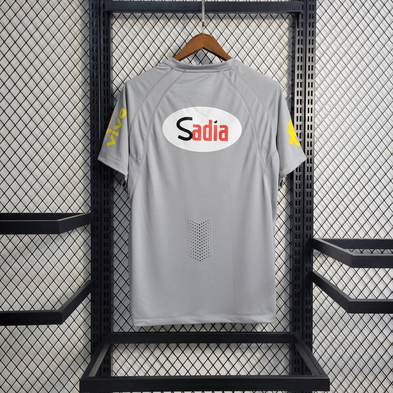 Camiseta de entrenamiento Nike retro de la selección brasileña 2002 para hombre - Gris