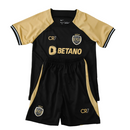 Camiseta y pantalón corto infantil Sporting CR7 Third III 23/24 - Negro