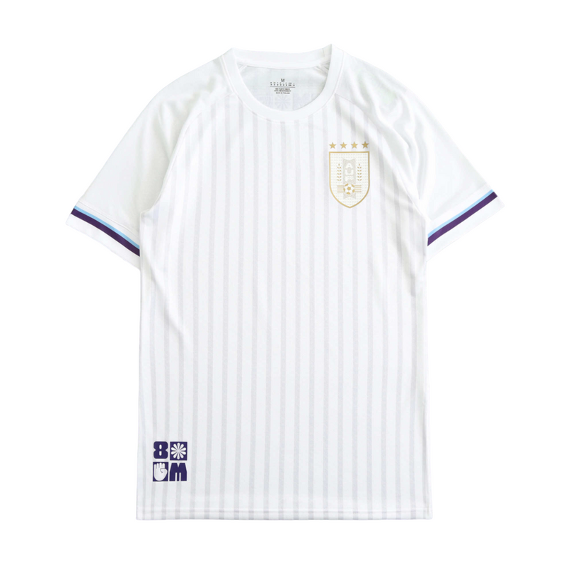 Camiseta de jugador de la selección nacional de Uruguay visitante II 24/25 para hombre - Blanca