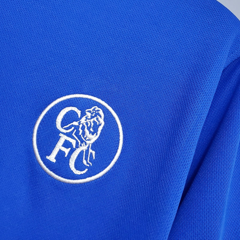 Camiseta retro de aficionado del Chelsea 03/04 para hombre - Azul
