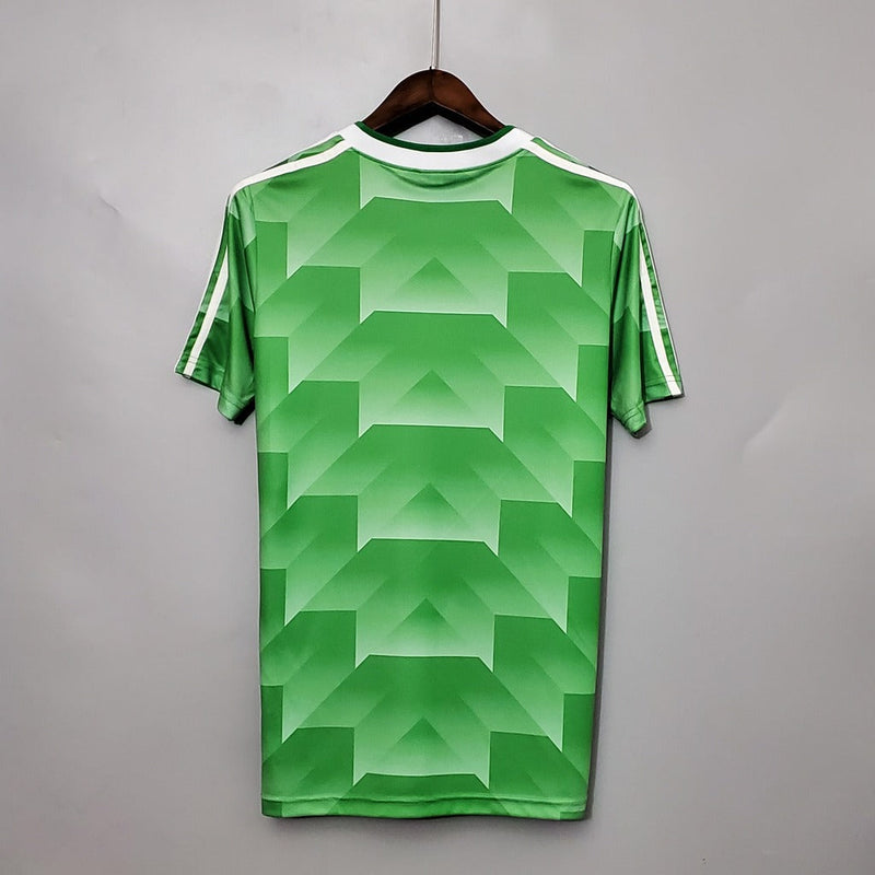 Camiseta Adidas de visitante de la selección alemana retro II 1988 para hombre - Verde