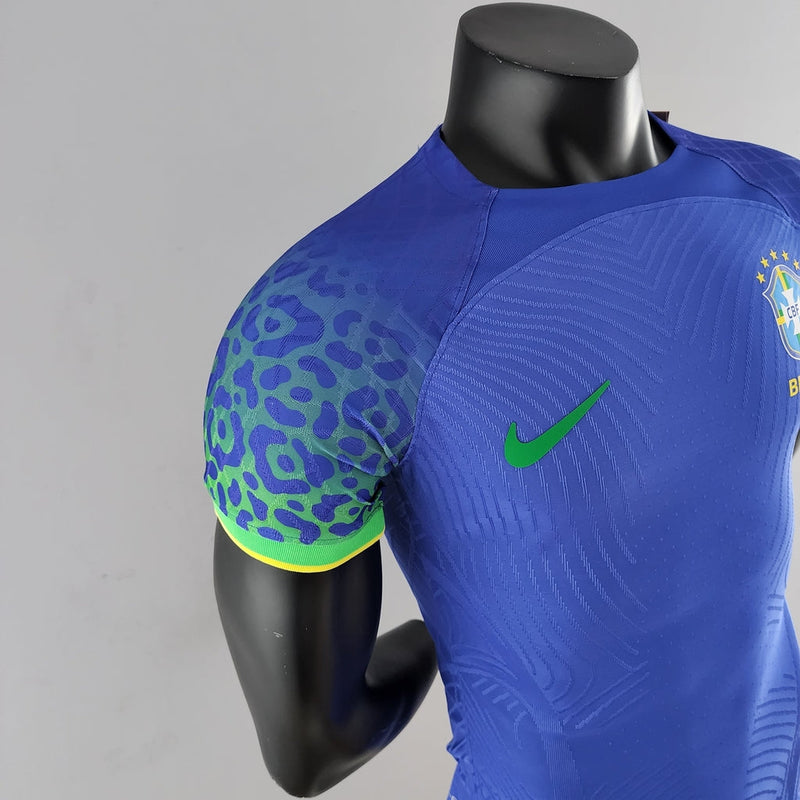 Camiseta Nike de jugador de la selección brasileña II 2022 para hombre - Azul