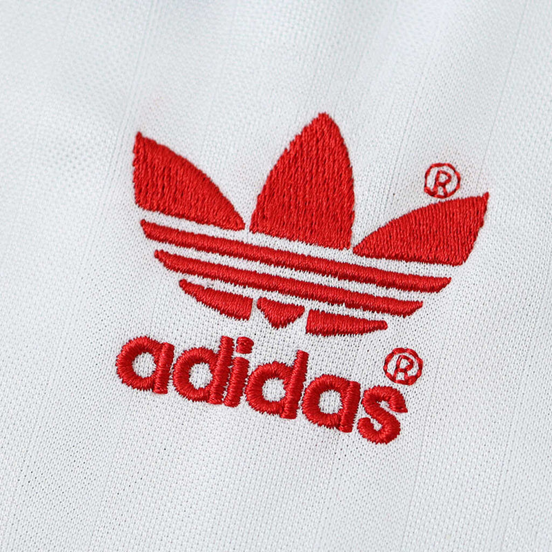 Camiseta retro de aficionado del Liverpool Away II 85/87 para hombre - Blanca