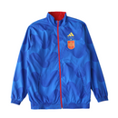 Chaqueta de doble cara España 24/25 para hombre, azul y roja
