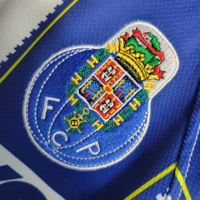 Camiseta retro de local del Porto Hone I 97/98 para hombre - Azul y blanco