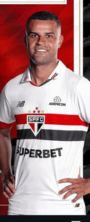 Camiseta hincha São Paulo Primera 24/25 Hombre - Blanco