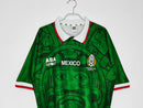 Camiseta retro de local de la selección nacional de México, Copa I, 1998, para hombre, color verde