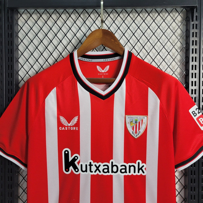 Camiseta de aficionado del Bilbao 23/24 para hombre Castore - Rojo y blanco