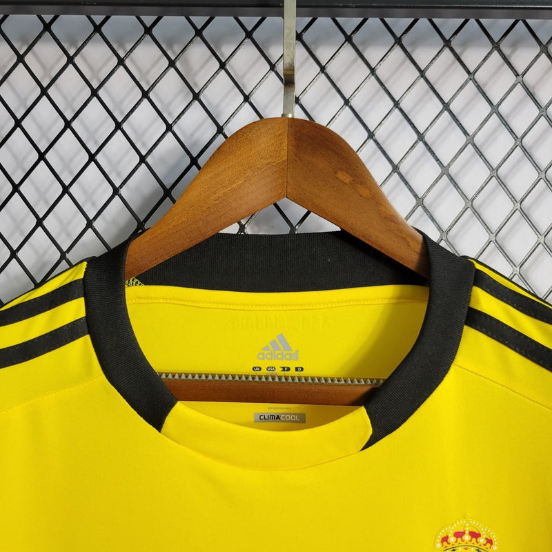 Camiseta retro de portero Adidas del Real Madrid I 11/12 para hombre - Amarilla