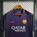 Camiseta retro de visitante del Barcelona 16/17 para hombre - Morada
