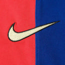 Camiseta retro de manga larga para aficionado del Barcelona Home 1999 para hombre - Azul y granate