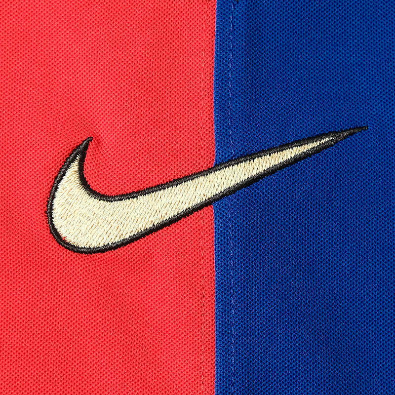 Camiseta retro de manga larga para aficionado del Barcelona Home 1999 para hombre - Azul y granate