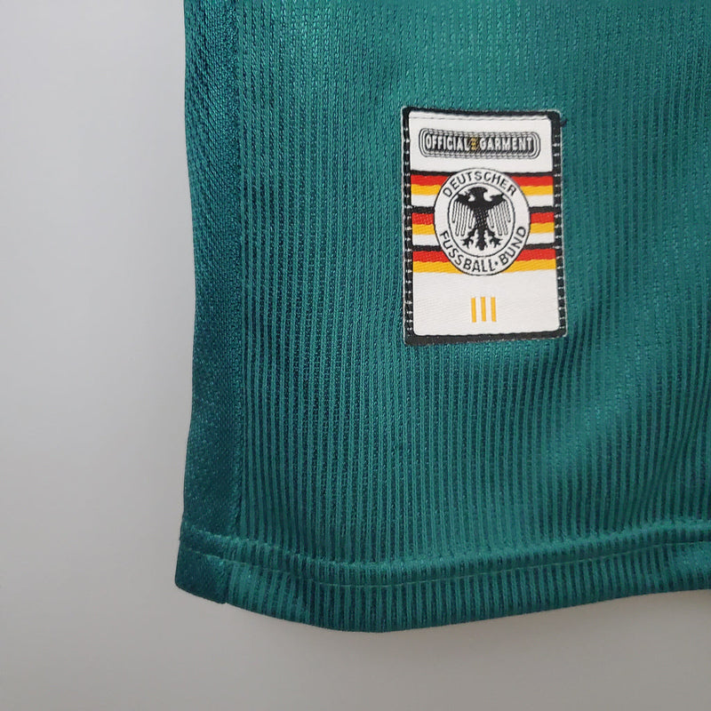 Camiseta Adidas de visitante de la selección alemana retro II 1998 para hombre - Verde