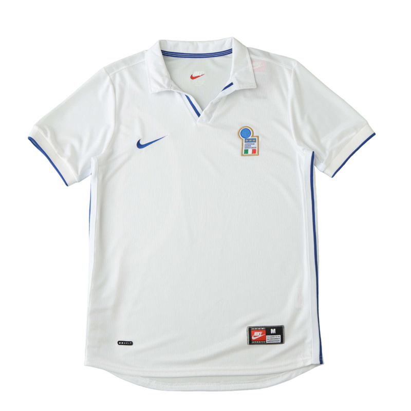 Camiseta retro de la selección italiana de reserva (visitante) II 1998, para hombre, color blanco
