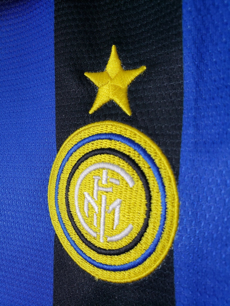 Camiseta retro de local del Inter de Milán 1998 para hombre - Negra y azul